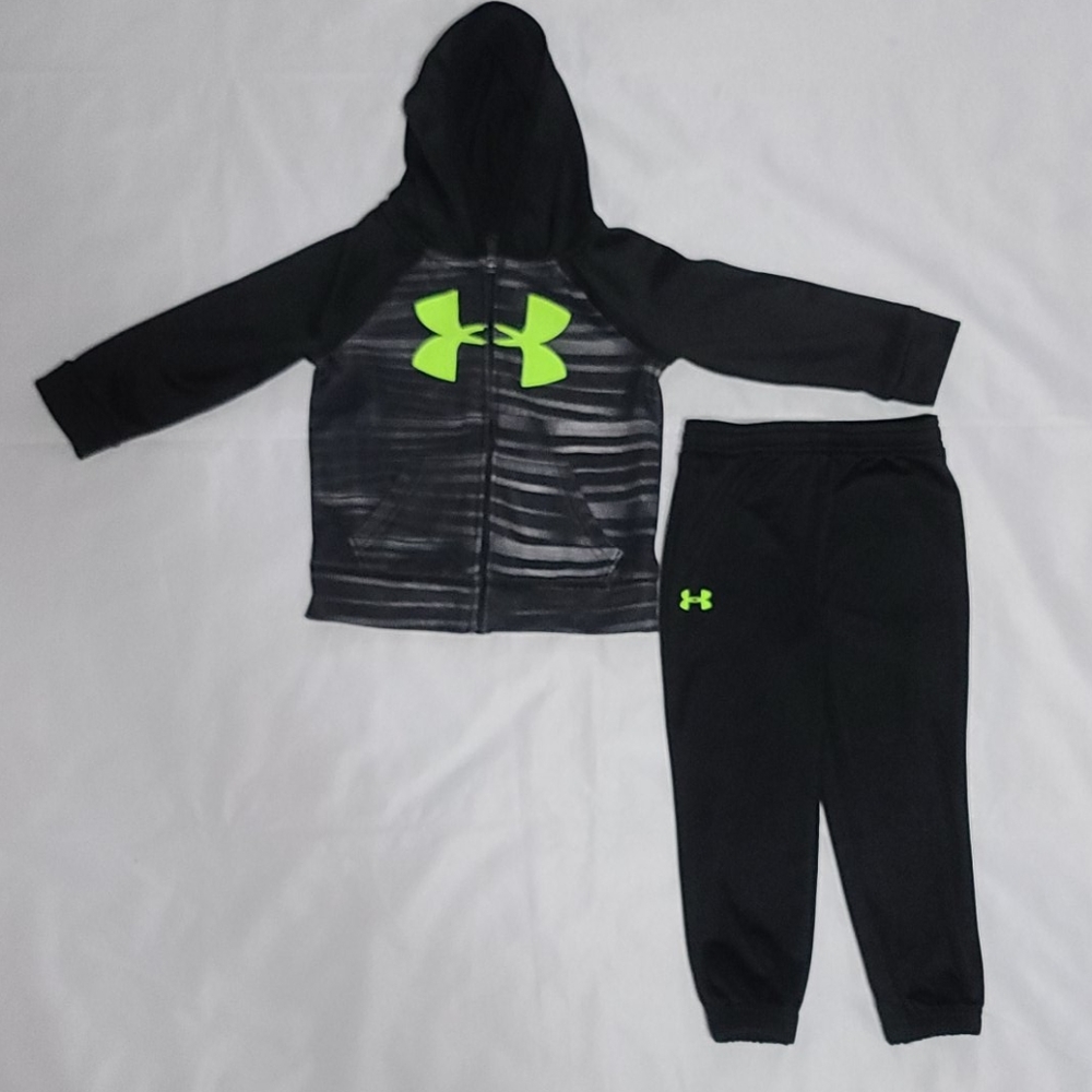 Under Armor boys Tricot Jacket & Pants 2 piece set